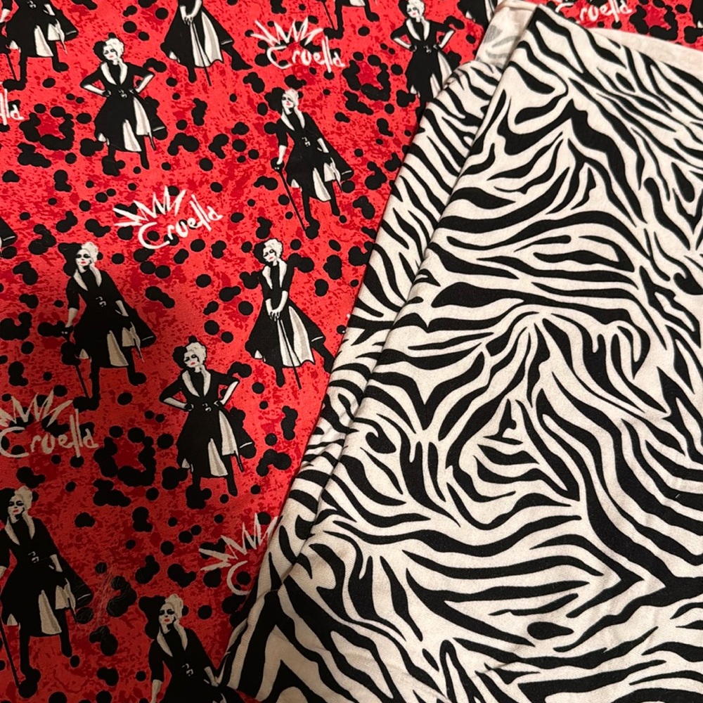 1 yard Cruella fabric